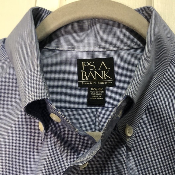 jos. A. Bank Men’s Button Down Long Sleeve Dress Shirt Size 16 1/2-32 - Picture 2 of 7
